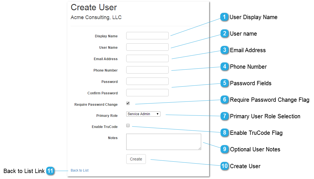 Create Service User