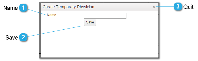 Create Temporary Physician